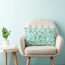 Whimsy Bloom Floral Throw Pillow Kussen