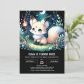 Whimsy Bossen Fox Verjaardag Kaart (Staand voorkant)