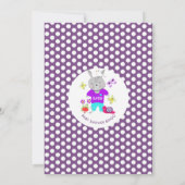 Whimsy Bunny Rabbit Baby shower Bingo Game Kaart (Achterkant)