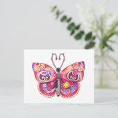 Whimsy Butterfly Briefkaart (Staand voorkant)