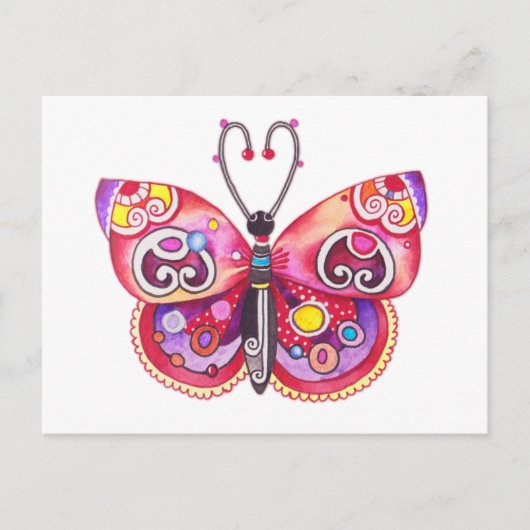 Whimsy Butterfly Briefkaart (Voorkant)
