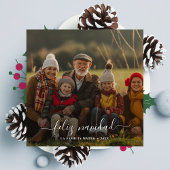 Whimsy Calligraphy Feliz Navidad Christmas Red Feestdagenkaart