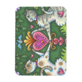 WHIMSY CATS EN BLUEBIRD VALENTIJN MAGNET MAGNEET (Verticaal)