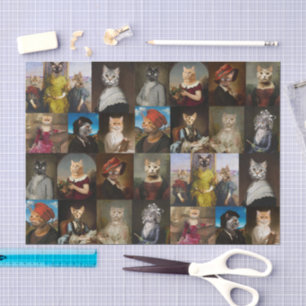 Whimsy Cats Portret Collectie Decoupage Tissuepapier