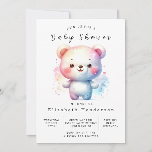 Whimsy Custom Beer Baby shower Kaart (Voorkant)