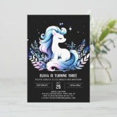 Whimsy Custom Horse Verjaardag Kaart (Staand voorkant)