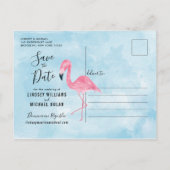 Whimsy Dominicaanse Republiek Kaart Save the Date (Achterkant)