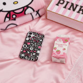 Whimsy Doodle Vibes – Abstract Hearts & Spirals iPhone 16 Hoesje