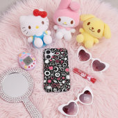 Whimsy Doodle Vibes – Abstract Hearts & Spirals iPhone 16 Hoesje