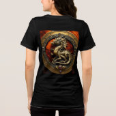 Whimsy Dragon Waterverf Art T-shirt (Achterkant)