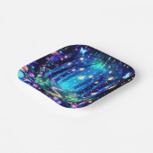 Whimsy Elegant Enchanted Forest Baby shower Papieren Bordje (Gebogen)