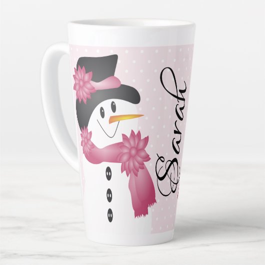 Whimsy en plezier met polka dots latte mok (Linkerhoek)