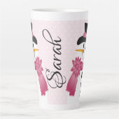 Whimsy en plezier met polka dots latte mok (Voorkant)