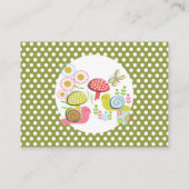 Whimsy Fairy-sprookje Garden Baby shower Display Informatiekaartje (Achterkant)