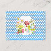 Whimsy Fairy-sprookje Garden Baby shower Display Informatiekaartje (Achterkant)