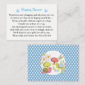 Whimsy Fairy-sprookje Garden Baby shower Display Informatiekaartje (Voorkant / Achterkant)