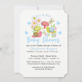 Whimsy Fairy-sprookje Spring Garden Baby Boy Showe Kaart (Voorkant)