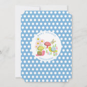 Whimsy Fairy-sprookje Spring Garden Baby Boy Showe Kaart (Achterkant)