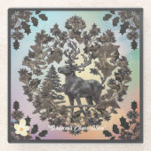 "Whimsy Fantasy" Glazen Onderzetter (Voorkant)