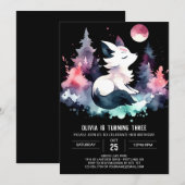 Whimsy Fantasy Wolf Verjaardag Kaart (Voorkant / Achterkant)