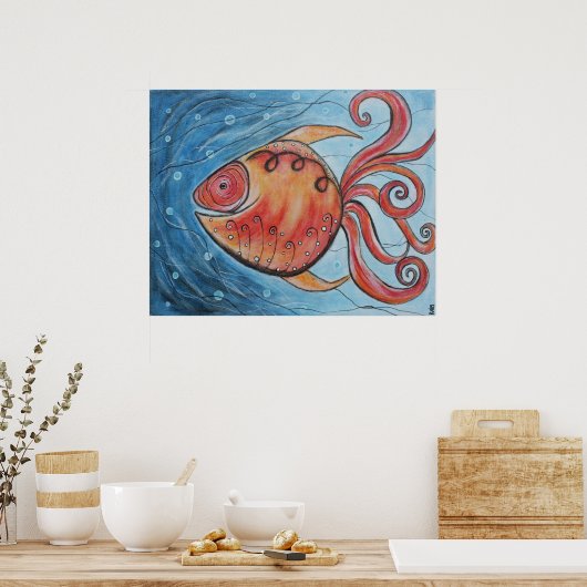 Whimsy Fish II Poster (Keuken)