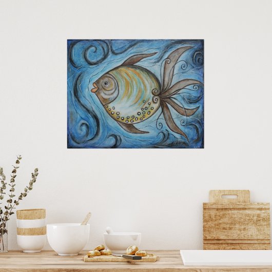 Whimsy Fish II Poster (Keuken)