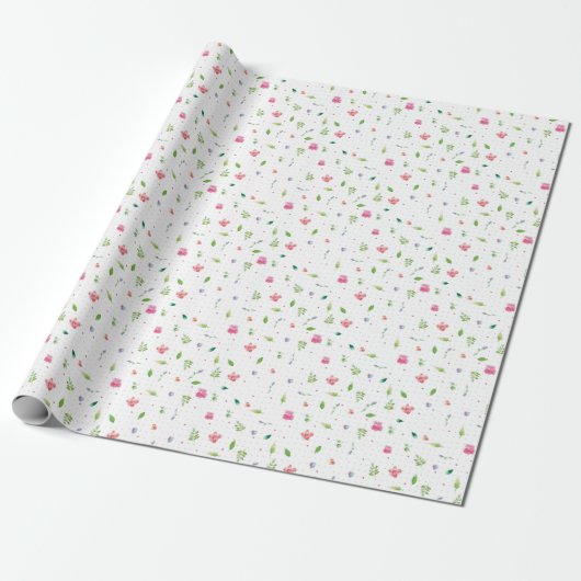 Whimsy Floral 2 Cadeaupapier (Uitgerold)