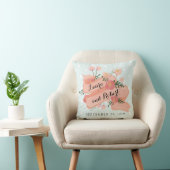 Whimsy Floral Banner Custom Wedding Kussen (Stoel)