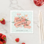 Whimsy Floral Banner Custom Wedding Servet (Insitu)