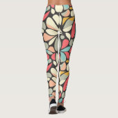 Whimsy Floral  Mode Pattern Leggings (Achterkant)