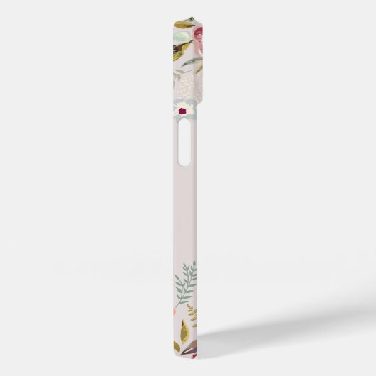 Whimsy Floral Monogram Roze Case-Mate iPhone Case (Achterkant / Rechts)