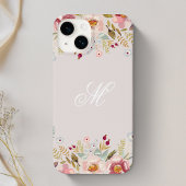 Whimsy Floral Monogram Roze Case-Mate iPhone Case
