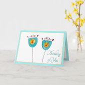 Whimsy Flowers Denken aan jou Kaart (Gele Bloem)