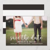 Whimsy Foto Save the Date Announding (Voorkant / Achterkant)