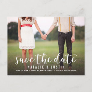 Whimsy Foto Save the Date Announding Aankondigingskaart