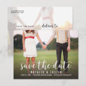 Whimsy Foto Save the Date Announding Aankondigingskaart (Voorkant / Achterkant)