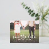 Whimsy Foto Save the Date Announding Aankondigingskaart (Staand voorkant)