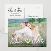 Whimsy Foto Save the Date Announding Briefkaart (Voorkant / Achterkant)