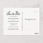 Whimsy Foto Save the Date Announding Briefkaart (Achterkant)