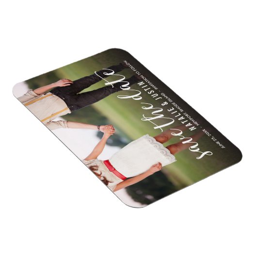 Whimsy Foto Save the Date Announding Magneet (Rechterzijde)