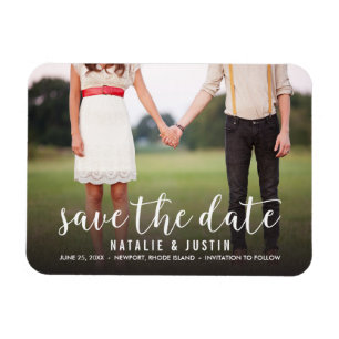 Whimsy Foto Save the Date Announding Magneet