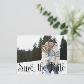 Whimsy Foto Save the Date Briefkaart II (Staand voorkant)