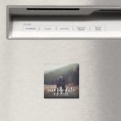 Whimsy Foto Save the Date Square Announance Magneet (Insitu (Vaatwasser))