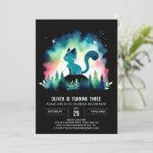 Whimsy Fun Cat Verjaardag Kaart (Staand voorkant)