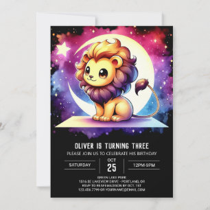 Whimsy Fun Lion Verjaardag Kaart