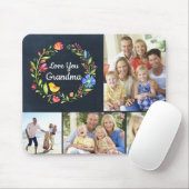 Whimsy Garden Wreath Moederdag Foto Gift Muismat (Met muis)