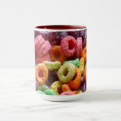 Whimsy Gekleurde Fruit Loops Foto Mok (Midden)