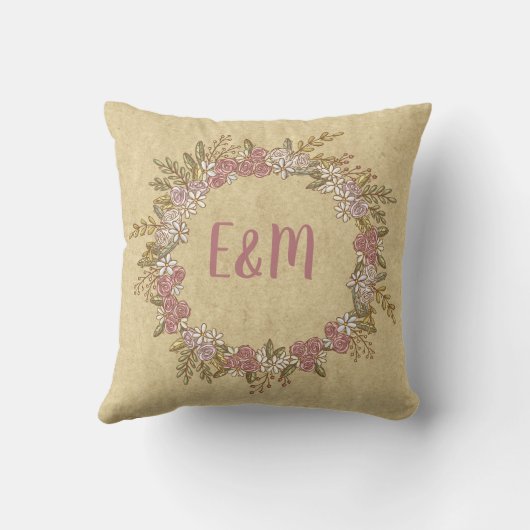 Whimsy Gepersonaliseerde Trouw Bruid Bruidegom Lan Kussen (Achterkant)