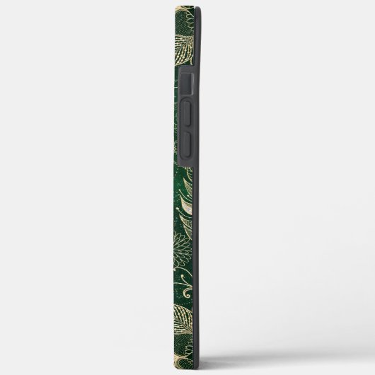 Whimsy Gold en Green Dreamweaver Feathers Mandala Case-Mate iPhone Case (Achterkant / Links)