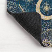 Whimsy Gold Glitter Drocatcher Feathers Mandala Muismat (Hoek)